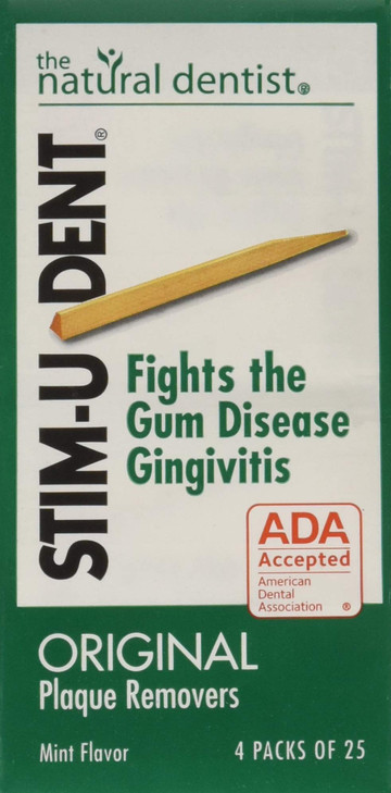 Stim U Dent Original Plaque Removers Mint 100 Toothpicks