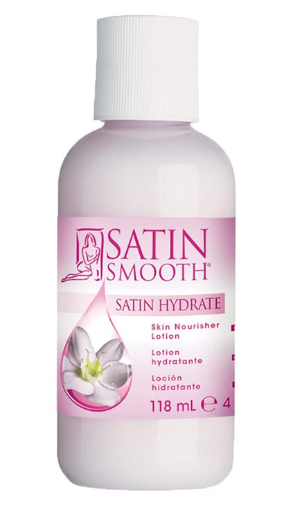 Satin Hydrate Skin Nourisher Lotion Post Waxing Treatment Daily Moisturizer 4 Oz