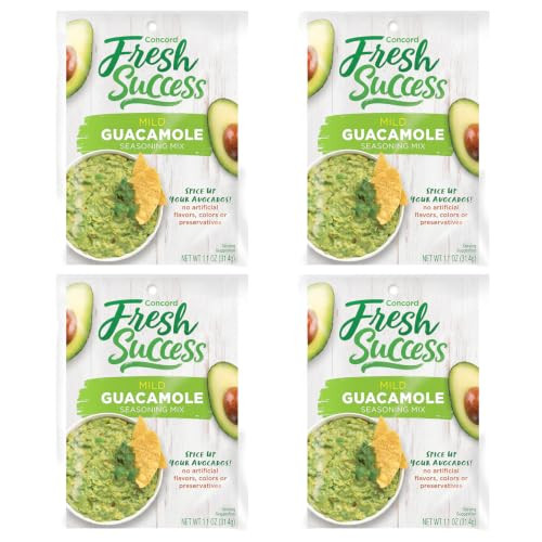 Concord Foods Mild Guacamole Seasoning Mix 1.1 Oz Packet Pack Of 4