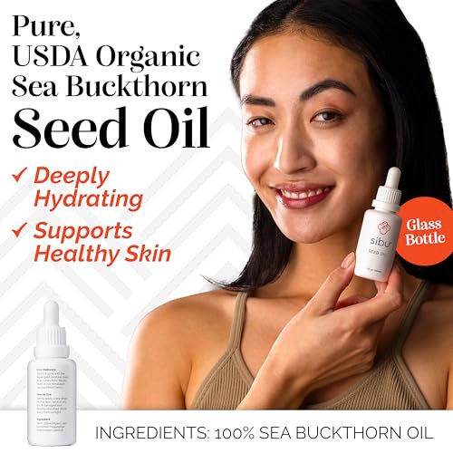 Sibu Premium Himalayan Sea Buckthorn Seed Oil Usda Organic 30Ml
