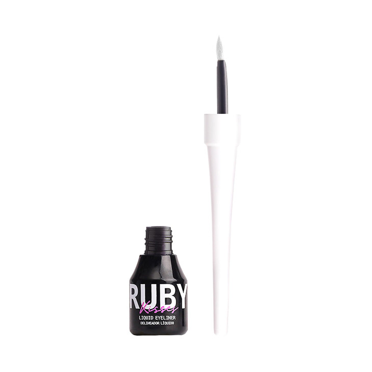 Ruby Kisses Classic Liquid Eyeliner Smudgeproof Long Lasting Eye Makeup With Felt Tip Applicator 1 Pack White