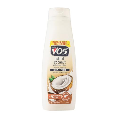 Alberto Vo5 Island Coconut Moisturizing Shampoo Hydrating Shampoo With Coconut Milk Vitamin E And Biotin Long Lasting Fragrance 15 Oz
