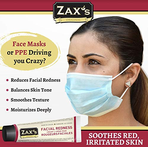 Zax S Facial Redness Diminishing Cream Rapid Relief For Rosacea Windburn And Dehydrated Skin Intensive Moisturizing With Organic Natural