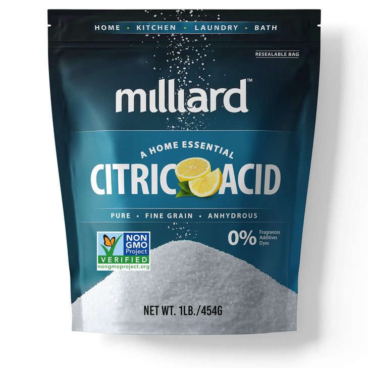 Milliard Citric Acid 1 Pound 100 Percent Pure Food Grade Non Gmo Project Verified 1 Pound