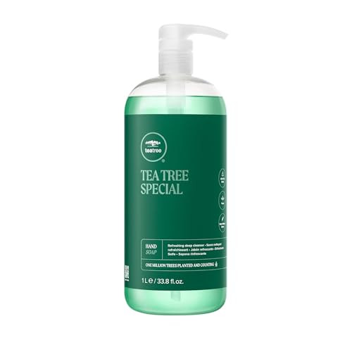 Tea Tree Hand Soap Liquid Hand Wash Deep Cleans Plus Refreshes 33.8 Fl. Oz