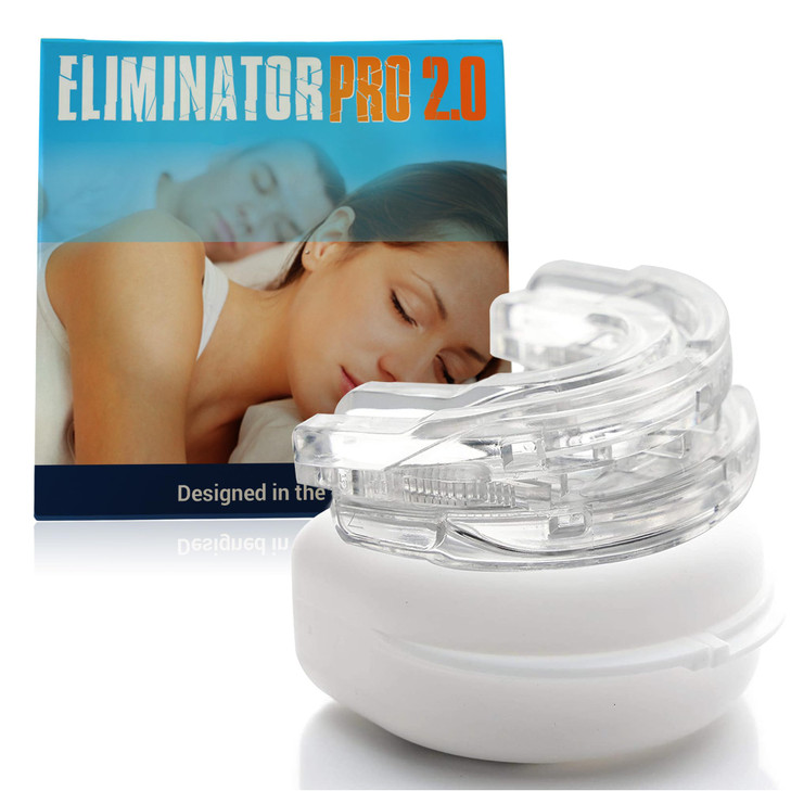 Eliminator Pro 2.0 Nighttime Dental Mouthguard Bite Mouth Guard To Protect Against Grinding And Clenching Boil Moldable And Comfortable