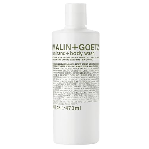 Malin Plus Goetz Rum Hand Plus Body Wash Foaming Gel Cleanser 16 Fl Oz