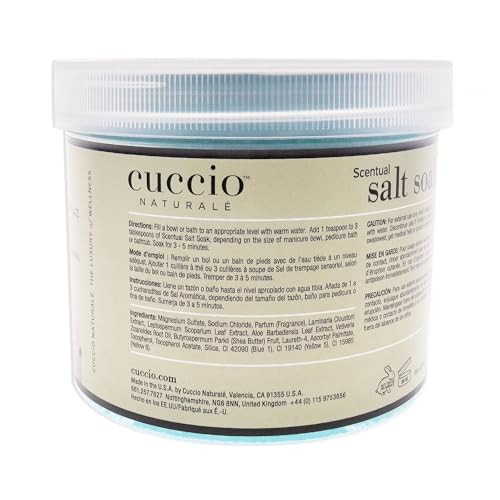 Cuccio Naturale Scentual Salt Soak Invigorating Salts With An Irresistible Scent Rejuvenate And Soothe Tired Feet Softens And Leaves The