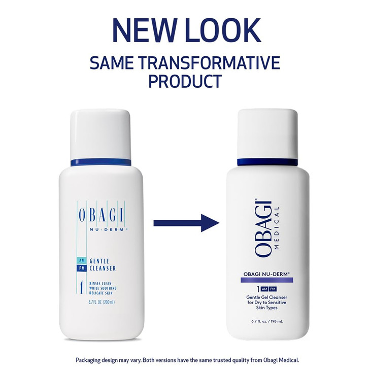 Obagi Medical Nu Derm Gentle Facial Cleanser Gentle And Effective Daily Face Cleanser For All Skin Types Formulated With Soothing