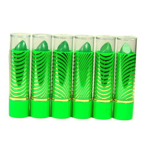 Aloe Vera Color Change Mood Lipstick Assorted Lipsticks 6 Pc Green