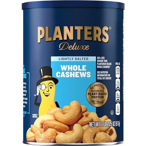 Planters Deluxe Lightly Salted Cashews Plant Based Protein 18.25Oz 1 Ct