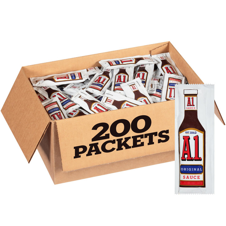 A.1. Sauce 200 Per Case Single Serve 0.5 Oz. Packets