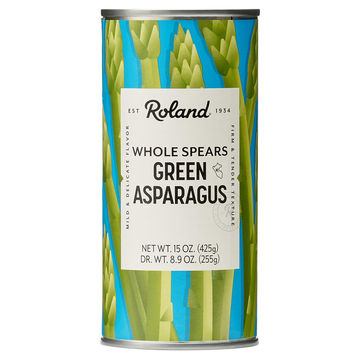 Roland Foods Whole Green Asparagus Spears Specialty Imported Food 14.1 Ounce Can Pack Of 1