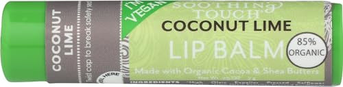 Soothing Touch Lip Balm Coconut Lime Organic 0.25 Ounce