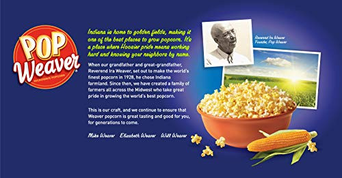 Pop Weaver Microwave Popcorn Extra Butter 22 Bags Per Box
