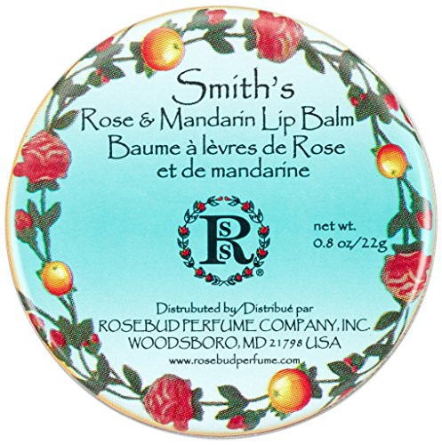 Rosebud Perfume Co. Rose And Mandarin Lip Balm Tin 0.8 Oz
