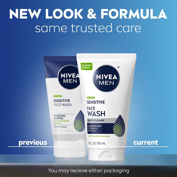 Nivea Men Sensitive Face Wash Gentle Face Cleanser For Men 5 Fl Oz