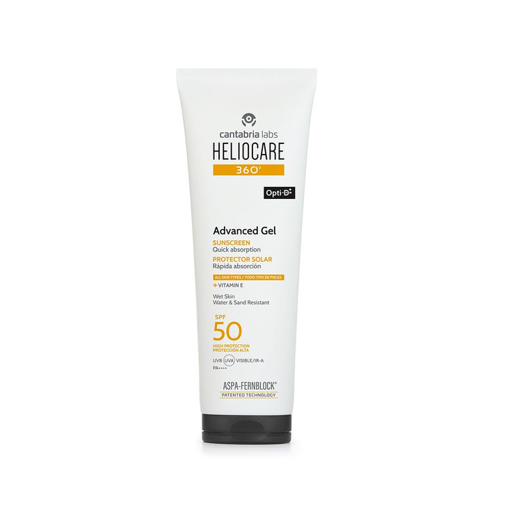 Heliocare 360 Advanced Gel Spf 50 Sunscreen 250Ml Fast Absorbing Gel