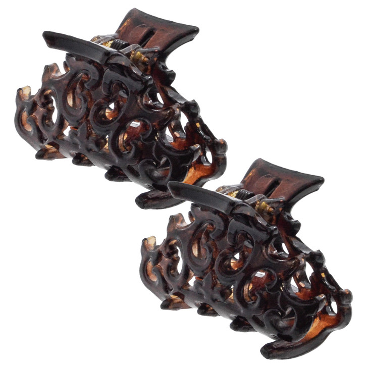 Camila Paris Nv118 Per 2 French Hair Clip For Women Set Of 2 Tortoise Shell Small Girls Hair Claw Clips Jaw Fashion Durable Styling Hair