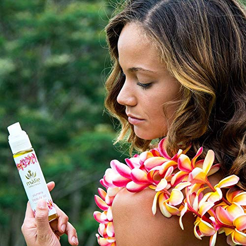 M Lie Organics Beauty Oil Plumeria Scent Multi Use Moisturizer For Skin Plus Hair Plus Bath Jojoba Plus Avocado Plus Coconut Oils Vegan 2.5