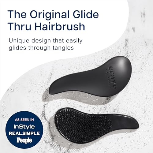 Crave Naturals Glide Thru Detangling Brush Detangler Brush For Curly Straight Wet And Dry Hair Comb For Adults And Kids Hair Accessories For