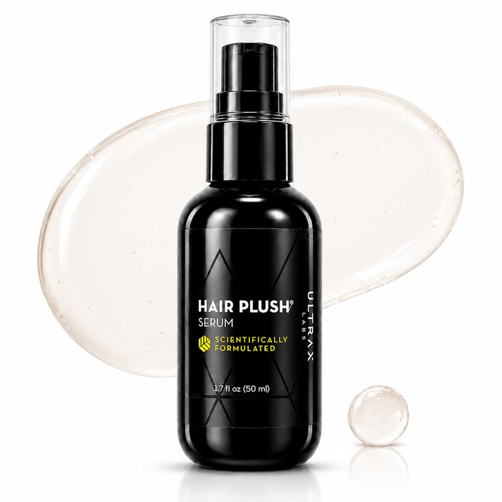 Ultrax Labs Hair Plush Caffeine Biotin Hair Growth Scalp Serum 1.7 Fl.Oz