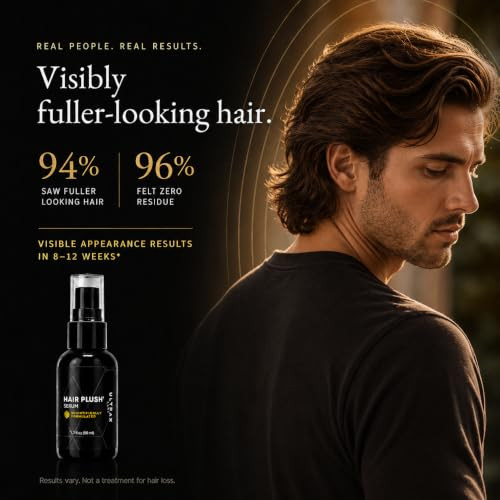 Ultrax Labs Hair Plush Caffeine Biotin Hair Growth Scalp Serum 1.7 Fl.Oz