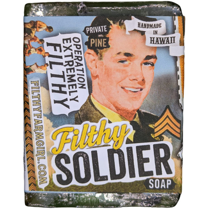 Filthy Soldier All Natural Glycerin Bar Soap Sandalwood Pine Rosemary Cedar