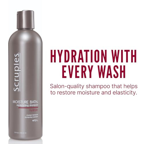Scruples Moisture Bath Hair Shampoo For Men And Women Moisturizing Shampoo For Dry Brittle And Coarse Hair