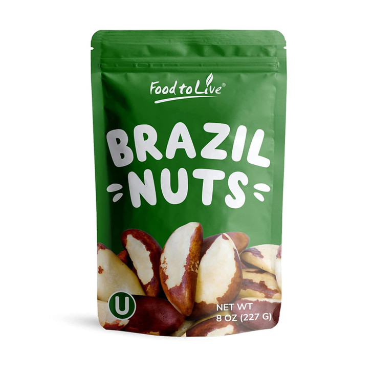 Food To Live Raw Brazil Nuts 8 Ounces Raw Whole No Shell Unsalted Kosher Vegan Keto And Paleo Friendly Bulk Good Source Of Selenium Low