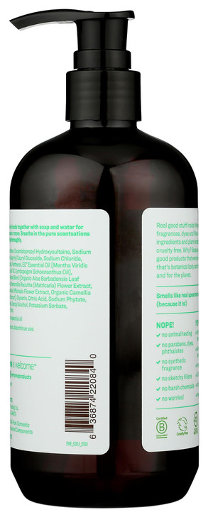 Everyone Liquid Hand Soap 12.75 Ounce Pack Of 1 Spearmint And Lemongrass Made With Essential Oils For Kitchen And Bathroom