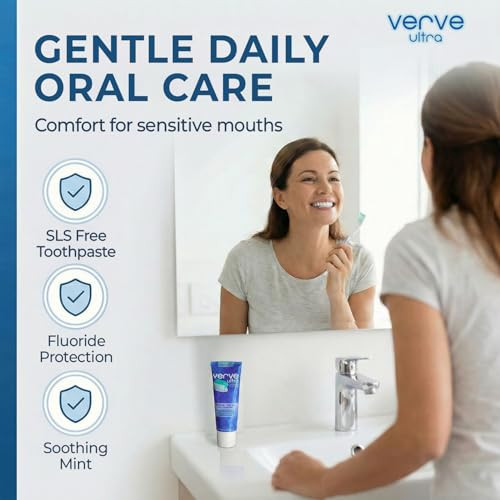 Verve Ultra Sls Free Toothpaste With Fluoride Fresh Mint Sls Free Toothpaste For Daily Use Vitamin E Enriched Cruelty Free Cavity Protection