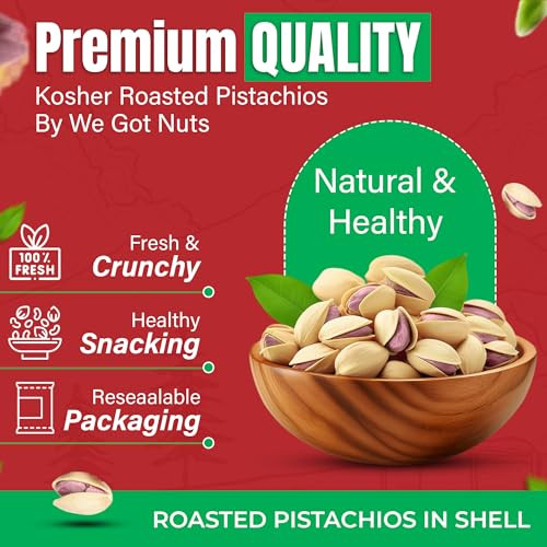 Turkish Antep Pistachios 5 Pounds 80Oz Premium Quality Kosher Roasted Pistachios By We Got Nuts Natural And Healthy Rich Flavor Snack Whole