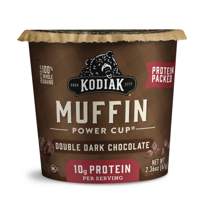 Kodiak Cakes Minute Muffins Double Dark Chocolate 2.36 Ounce Pack Of 12 Packaging May Vary