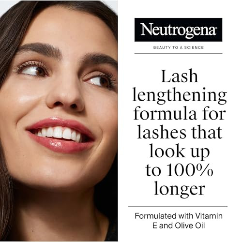 Neutrogena Healthy Lengths Mascara - with Vitamin E & Olive Oil, Lengthening Formula Extends the Look of Your Lashes up to 100% without Clumping, Fla
