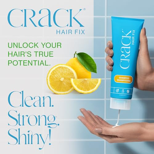 Crack Hair Fix Shampoo With Twist Bottle Moisturizing And Strengthening Sulfate Free Formula Protects Against Dryness Reduces Breakage And