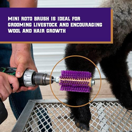 Weaver Leather Livestock Roto Brush Purple 5 3 Per 8 Long