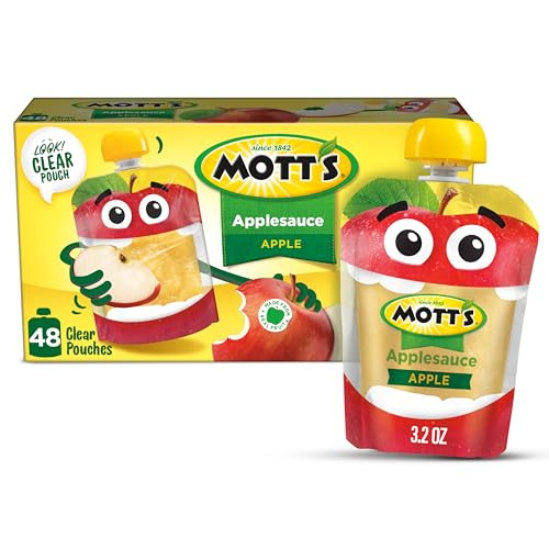 Mott S Applesauce 3.2 Oz Pouches 48 Count 4 Packs Of 12