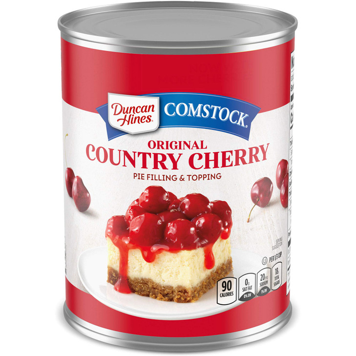 Duncan Hines Comstock Original Country Cherry Pie Filling And Topping 21 Oz. Pack Of 8