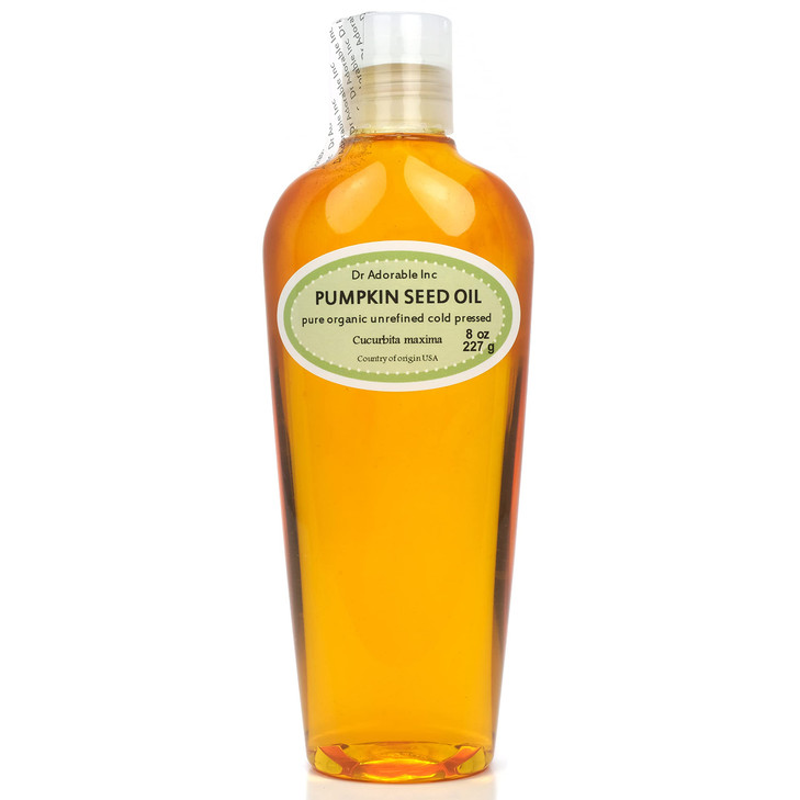 Dr Adorable 8 Oz Pumpkin Seed Oil Unrefined Virgin 100 Percent Pure Natural Premium Organic Cold Pressed