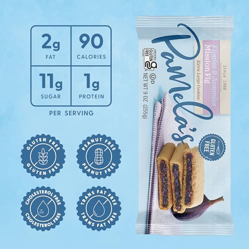 Pamela S Products Gluten Free Figgies And Jammies Cookies Mission Fig 9 Ounce Pack Of 6