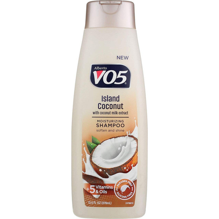 Vo5 Moisturizing Shampoo 12.5 Fl Oz Island Coconut Leaves Hair Looking Vibrant And Beautiful White