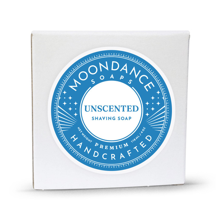MOONDANCE SOAPS Shaving Soap - Unscented Shave Bar Soap - 4 oz bar More
