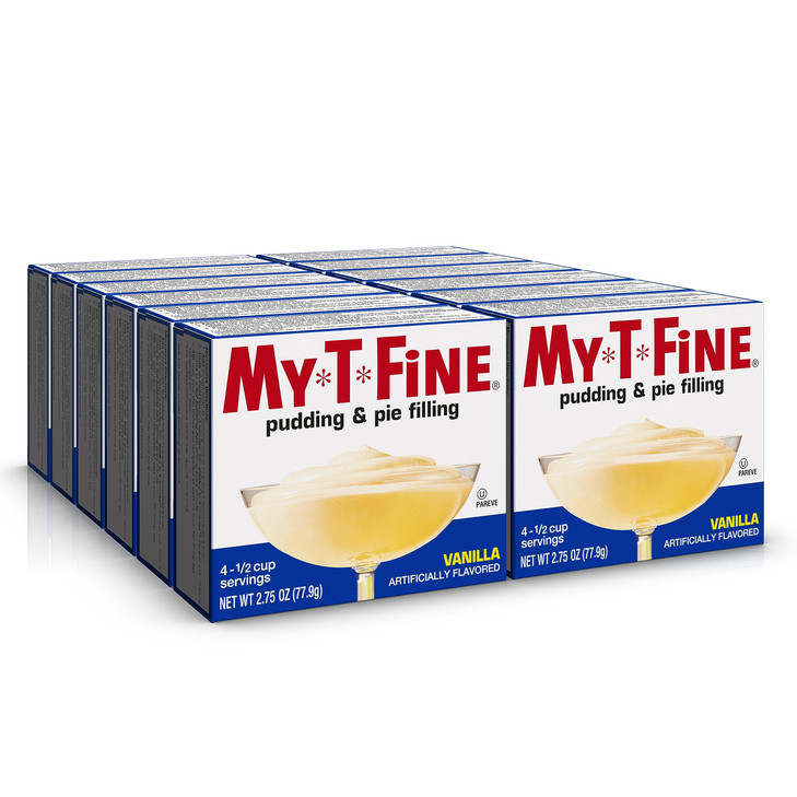 My T Fine Pudding Dessert Mix Vanilla Fat Free 2.75 Oz Pack Of 12