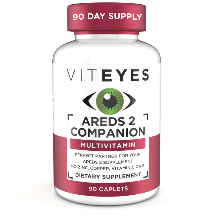 Viteyes Classic AREDS 2 Companion Multivitamin Supplement, Comprehensive Multivitamin Formula for AREDS 2 Users, 90 Capsules