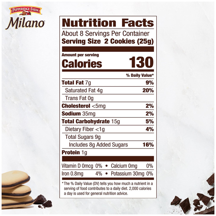 Pepperidge Farm Milano Cookies Raspberry Chocolate 7 Oz. Bag