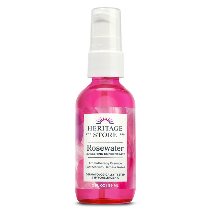 Heritage Store Rosewater Concentrate Aromatherapy Essence 2 Oz