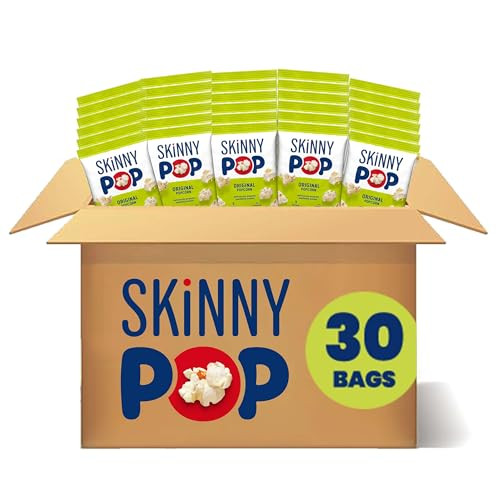 Skinnypop Original Gluten Free Popcorn Bags .65 Oz 30 Count