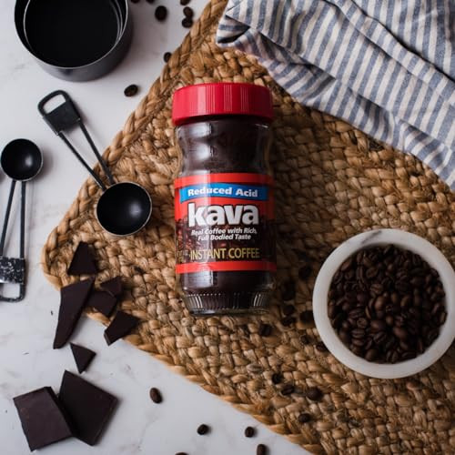 Kava Low Acid Instant Coffee Acid Neutralized 4 Oz Pack Of 3