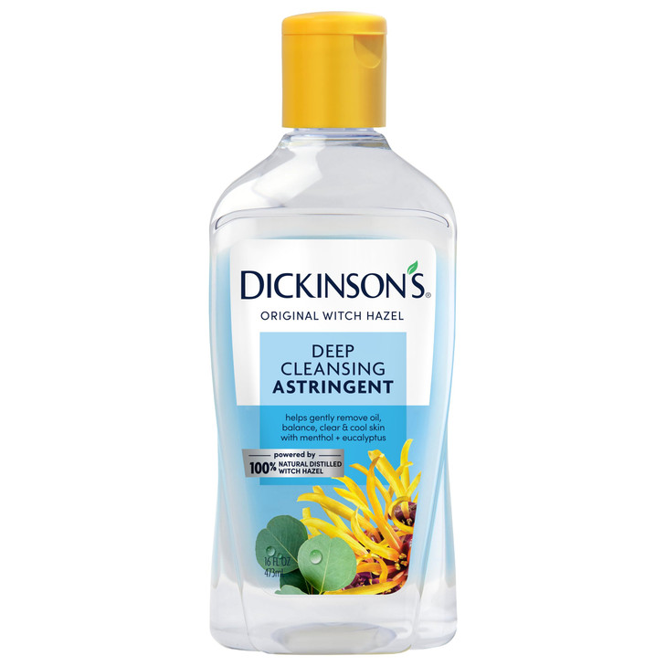 Dickinson S Original Witch Hazel Deep Cleansing Astringent 100 Percent Natural Distilled Witch Hazel Clears Pores Removes Impurities Makeup